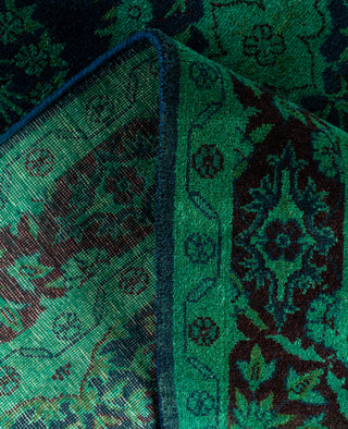 Fine Vibrance, One-of-a-Kind Hand-Knotted Area Rug  - Green, 3' 2" x 5' 4"