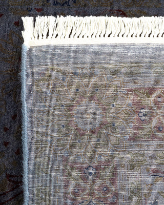 Contemporary Hand-Knotted Overdyed Gray Area Rug 3' 1" x 5' 1"