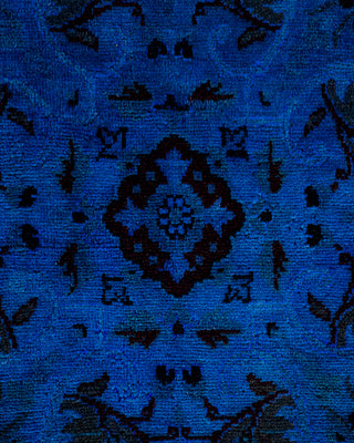 Contemporary Hand Knotted  Blue Area Rug 8' 2" x 10' 1"