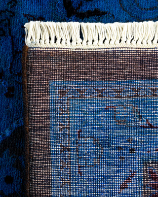 Contemporary Hand Knotted  Blue Area Rug 8' 2" x 10' 1"