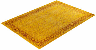 Fine Vibrance, One-of-a-Kind Hand-Knotted Area Rug  - Yellow, 6' 0" x 8' 9"