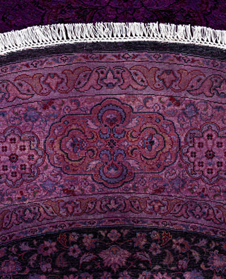 Fine Vibrance, One-of-a-Kind Hand-Knotted Area Rug  - Purple, 7' 10" x 8' 1"