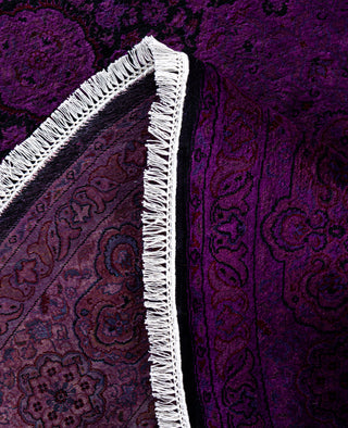 Fine Vibrance, One-of-a-Kind Hand-Knotted Area Rug  - Purple, 7' 10" x 8' 1"