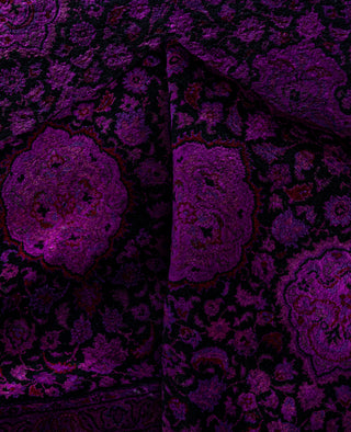 Fine Vibrance, One-of-a-Kind Hand-Knotted Area Rug  - Purple, 7' 10" x 8' 1"