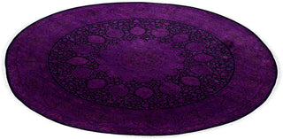 Fine Vibrance, One-of-a-Kind Hand-Knotted Area Rug  - Purple, 7' 10" x 8' 1"