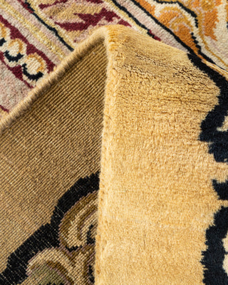 Traditional Hand Knotted Yellow Area Rug 9' 1" x 12' 3"