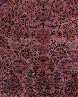 Overdyed One-of-a-Kind Wool Purple Area Rug 6' 1" x 9' 0"