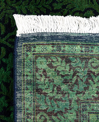 Fine Vibrance, One-of-a-Kind Hand-Knotted Area Rug  - Green, 3' 0" x 4' 10"