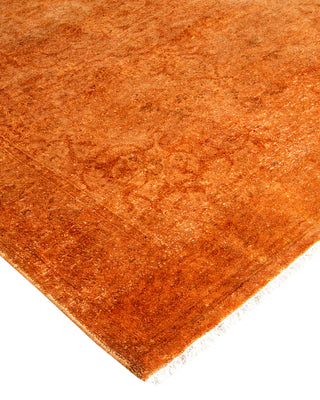 Contemporary Hand-Knotted Overdyed Gold Area Rug 3' 1" x 4' 10"