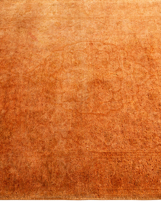 Contemporary Hand-Knotted Overdyed Gold Area Rug 3' 1" x 4' 10"