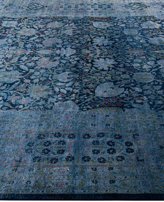 Overdyed Hand-Knotted Wool Modern-Contemporary Purple Area Rug 9' 1" x 12' 6"