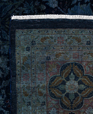 Overdyed Hand-Knotted Wool Modern-Contemporary Purple Area Rug 9' 1" x 12' 6"