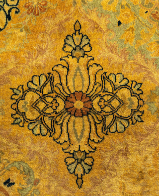 Overdyed Hand-Knotted Wool Modern-Contemporary Yellow Area Rug 2' 8" x 4' 6"