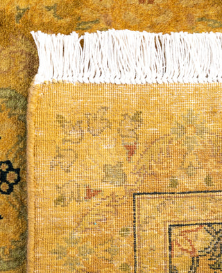 Overdyed Hand-Knotted Wool Modern-Contemporary Yellow Area Rug 2' 8" x 4' 6"