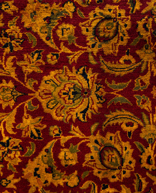Overdyed Hand-Knotted Wool Modern-Contemporary Gold Area Rug 8' 3" x 8' 5"