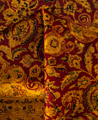 Overdyed Hand-Knotted Wool Modern-Contemporary Gold Area Rug 8' 3" x 8' 5"
