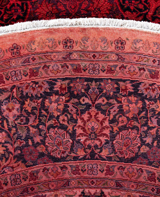 Overdyed Hand-Knotted Wool Modern-Contemporary Pink Area Rug 8' 1" x 8' 4"