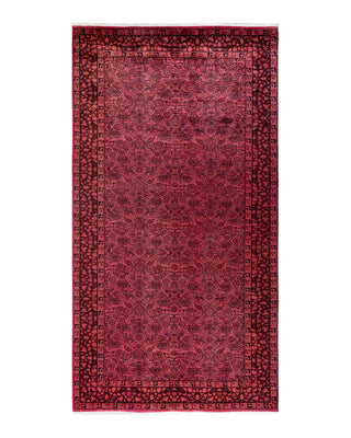 Contemporary Fine Vibrance Pink Wool Area Rug 6' 2" x 12' 1"
