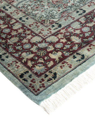 Modern Overdyed Hand Knotted Wool Gray Area Rug 6' 1" x 11' 8"