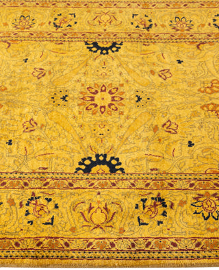 Overdyed Hand-Knotted Wool Modern-Contemporary Gold Runner 2' 8" x 11' 5"