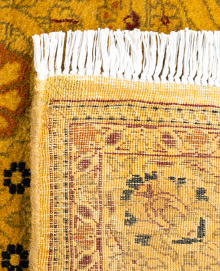 Overdyed Hand-Knotted Wool Modern-Contemporary Gold Runner 2' 8" x 11' 5"