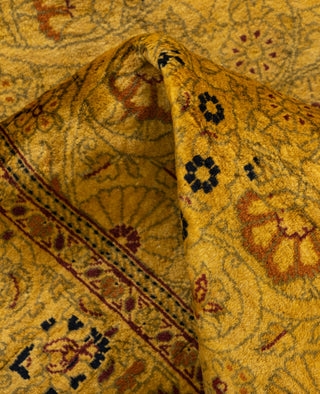 Overdyed Hand-Knotted Wool Modern-Contemporary Gold Runner 2' 8" x 11' 5"