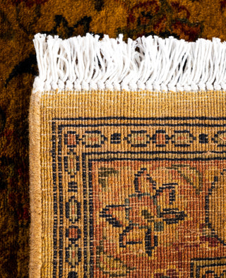 Overdyed Hand-Knotted Wool Modern-Contemporary Gold Runner 2' 1" x 6' 4"