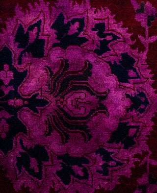 Fine Vibrance, One-of-a-Kind Hand-Knotted Area Rug  - Purple, 5' 10" x 9' 6"