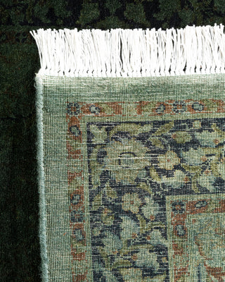 Contemporary Hand-Knotted Overdyed Black Runner 2' 6" x 11' 10"
