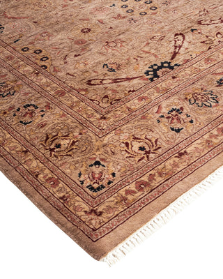 Contemporary Hand Knotted Overdyed Beige Area Rug 4' 1" x 6' 2"