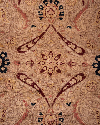 Contemporary Hand Knotted Overdyed Beige Area Rug 4' 1" x 6' 2"