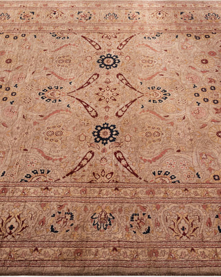 Contemporary Hand Knotted Overdyed Beige Area Rug 4' 1" x 6' 2"