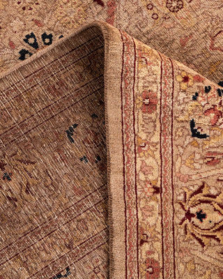 Contemporary Hand Knotted Overdyed Beige Area Rug 4' 1" x 6' 2"