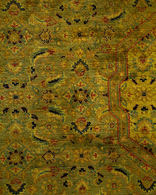 Contemporary Hand Knotted Overdyed Gold Area Rug 6' 2" x 6' 4"