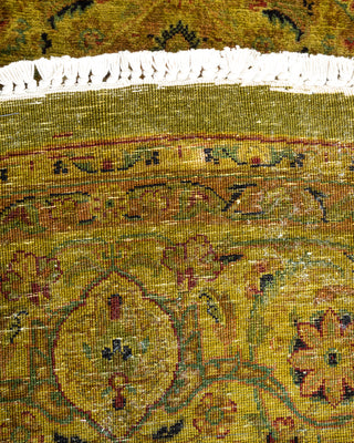 Contemporary Hand Knotted Overdyed Gold Area Rug 6' 2" x 6' 4"