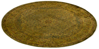 Contemporary Hand Knotted Overdyed Gold Area Rug 6' 2" x 6' 4"