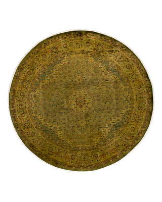 Contemporary Fine Vibrance Green Wool Area Rug 6' 2" x 6' 4"