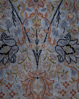Contemporary Fine Vibrance Gray Wool Runner - 2' 7" x 4' 4"