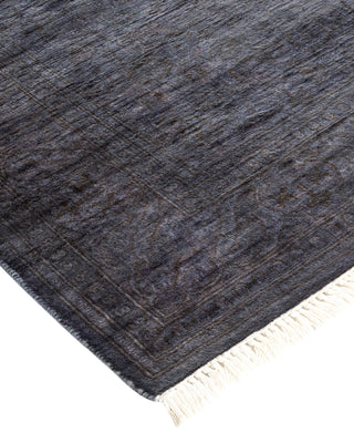 Contemporary Hand Knotted  Gray Runner 2' 7" x 8' 1"