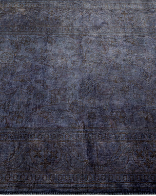 Contemporary Fine Vibrance Gray Wool Runner - 2' 7" x 8' 1"