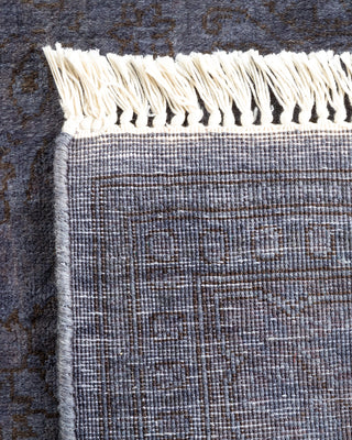 Contemporary Hand Knotted  Gray Runner 2' 7" x 8' 1"