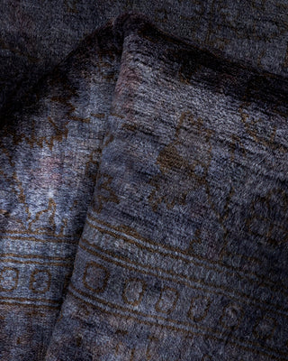Contemporary Hand Knotted  Gray Runner 2' 7" x 8' 1"
