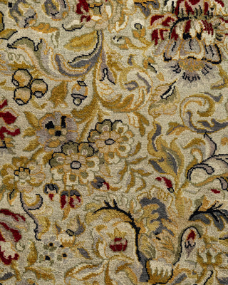 Contemporary Hand-Knotted Overdyed Ivory Runner 2' 6" x 8' 2"