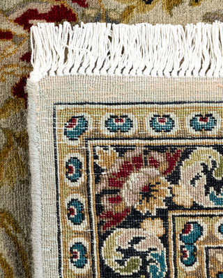 Contemporary Hand-Knotted Overdyed Ivory Runner 2' 6" x 8' 2"