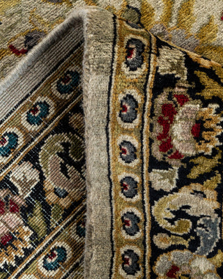 Contemporary Hand-Knotted Overdyed Ivory Runner 2' 6" x 8' 2"