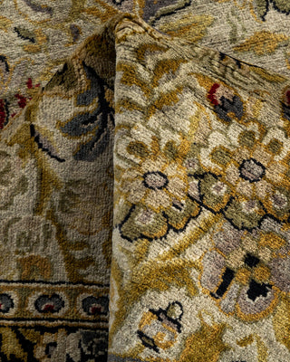 Contemporary Hand-Knotted Overdyed Ivory Runner 2' 6" x 8' 2"
