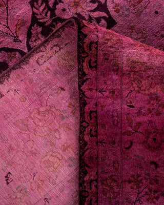 Overdyed Hand-Knotted Pink Area Rug 8' 2" x 10' 2"