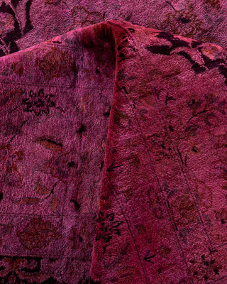 Overdyed Hand-Knotted Pink Area Rug 8' 2" x 10' 2"