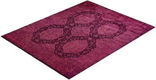 Overdyed Hand-Knotted Pink Area Rug 8' 2" x 10' 2"