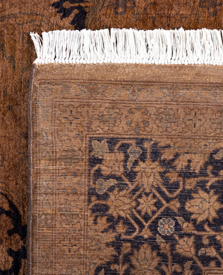 Overdyed Hand-Knotted Wool Modern-Contemporary Brown Area Rug 6' 1" x 8' 9"